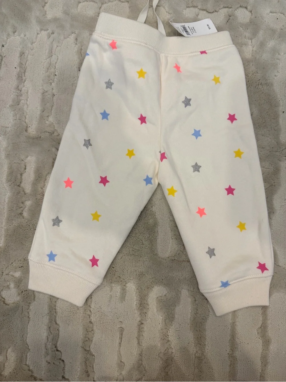 GAP Cream Hoodie & Jogger Set with Multicolor Stars